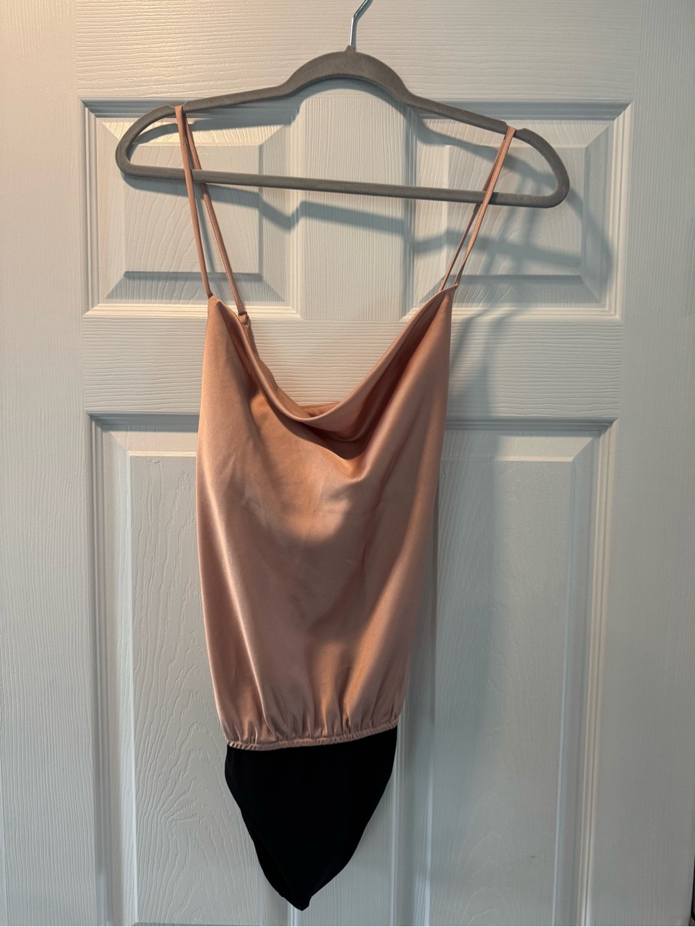 ✨ Show Me Your Mumu Satin Cowl Neck Bodysuit — Medium